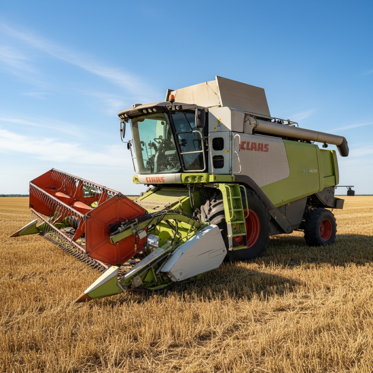 Mähdrescher Claas Lexion 670, Unfallschaden
